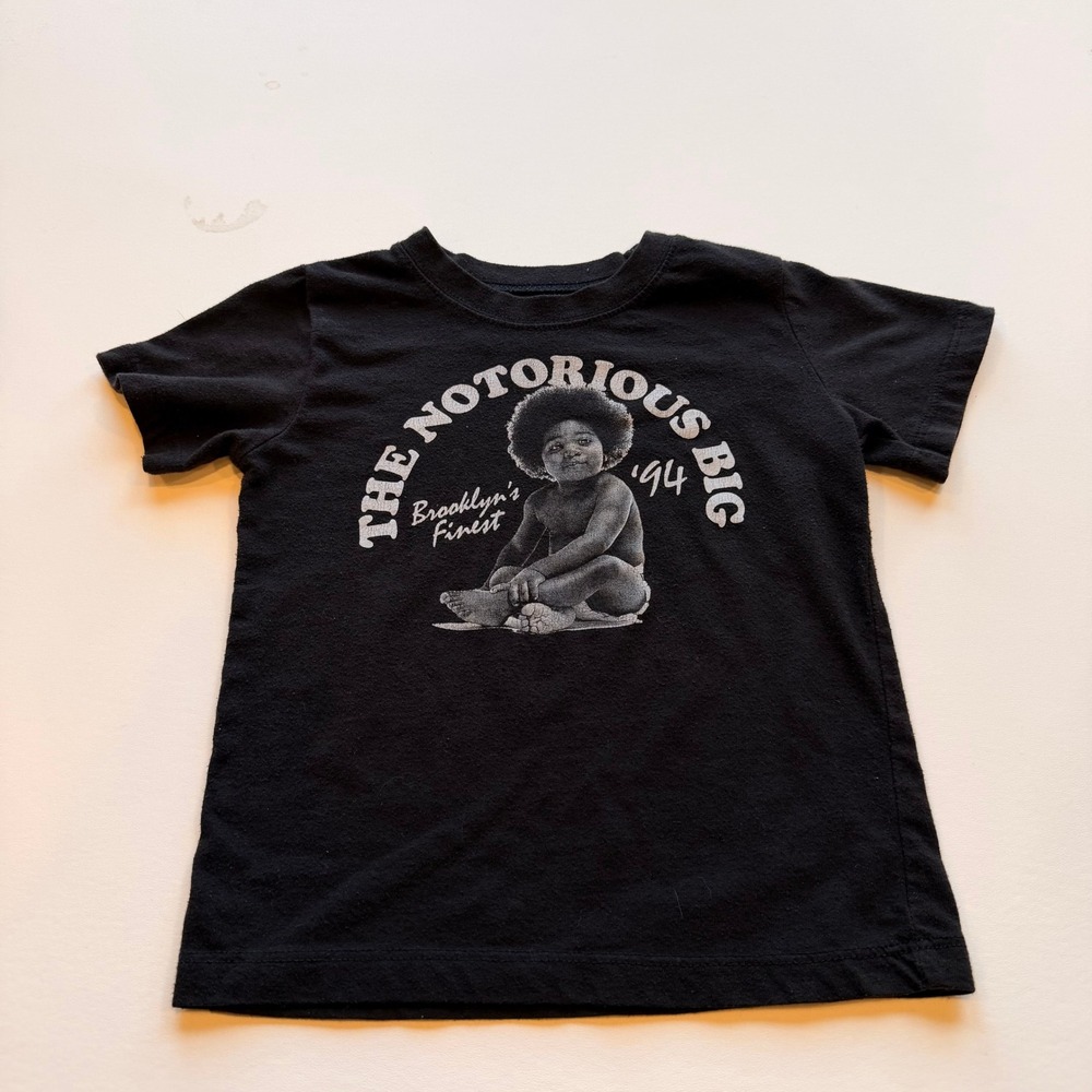 Notorious‎ Big T-Shirt Biggie Smalls Kids T-Shirt Tee Size 3T Toddlers Hip Hop